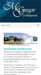 Mobile Screenshot of mcgregorfoundation.org