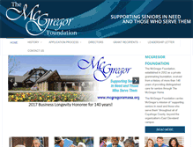 Tablet Screenshot of mcgregorfoundation.org